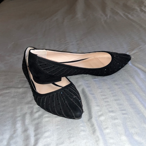 Michael Shannon Sparkly Black Business Flats | Size 6 US Women - Picture 4 of 9